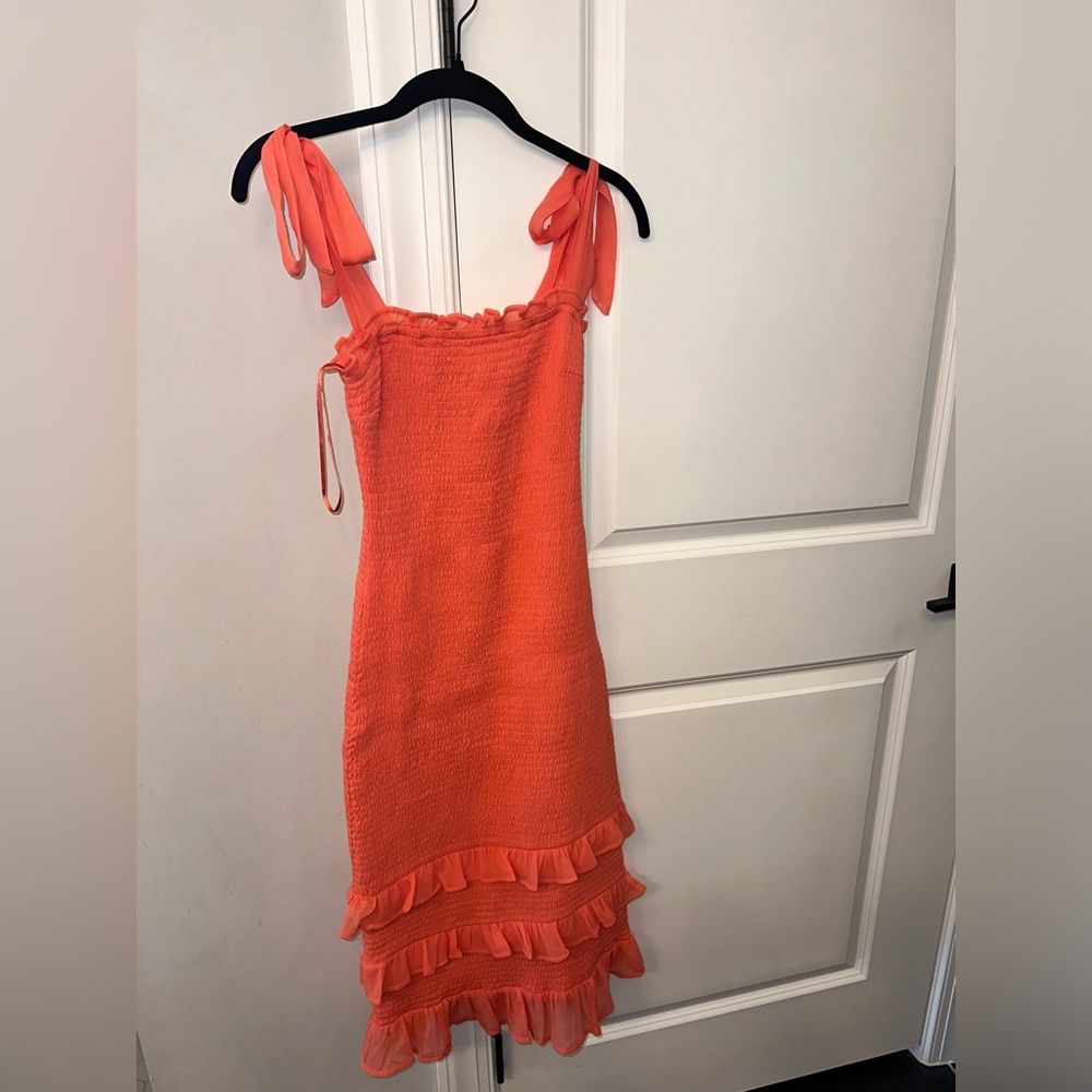 Abercrombie Midi Ruffle Dress XS